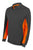 POLO MANGA LARGA CONTRASTE COLOR NEGRO/NARANJA TALLA M